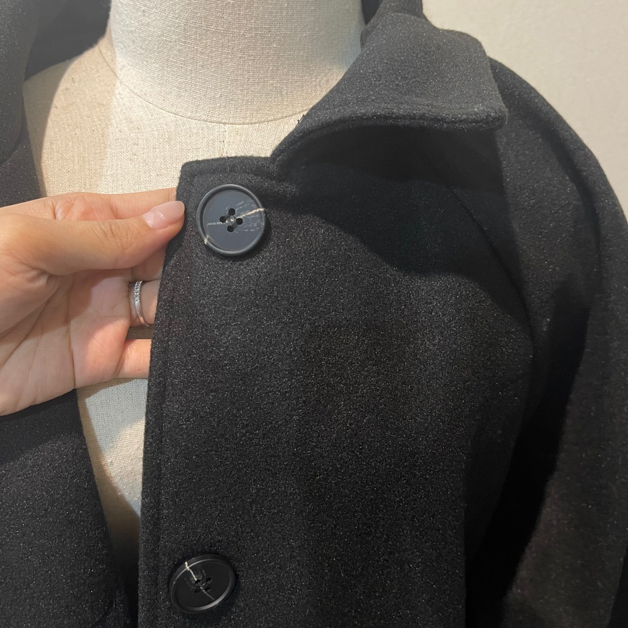 OverCoat เสื้อโค้ทยาวกันหนาว สไตล์ญี่ปุ่น แบบเรียบๆ ผ้าวูลผสมเนื้อดี บุซับในกันลม พร้อมส่ง