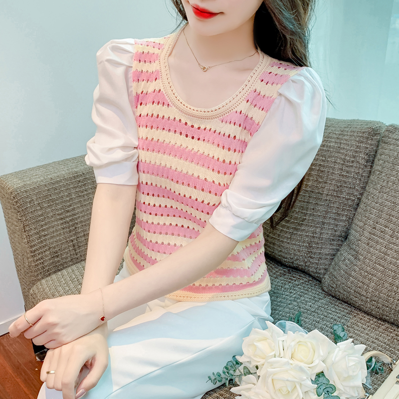 เสื้อผ้าวัยรุ่นเกาหลี เสื้อยืดวัยรุ่นผู้หญิง มีขนาด S M L XL