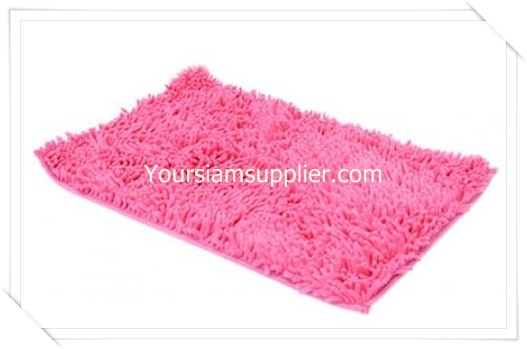 พรมเช็ดเท้า ไมโครไฟเบอร์ 40*60 cm สีชมพูอ่อน