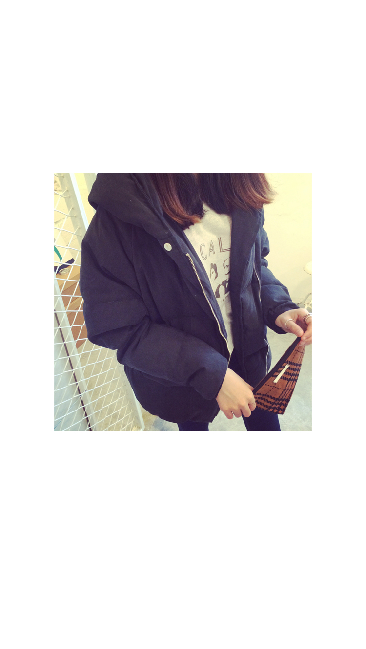 เสื้อกันหนาว ฮู้ดดี้ ผ้าโพลิเนื้อด้าน สีดำ บุนวมฟูๆ หนานุ่ม พร้อมส่งจ้า สีดำ