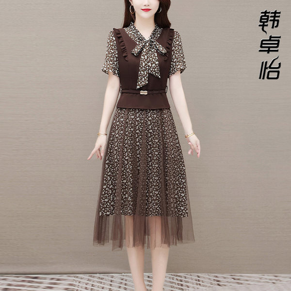 เดรสวัยผู้ใหญ่40-60ปี เดรสคุณแม่ ชุดเดรสทำงานวัยผู้ใหญ่ แบรนด์ MAMA DRESS