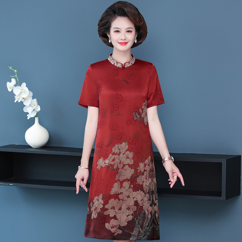 เดรสวัยผู้ใหญ่40-60ปี เดรสคุณแม่ ชุดเดรสทำงานวัยผู้ใหญ่ แบรนด์ MAMA DRESS