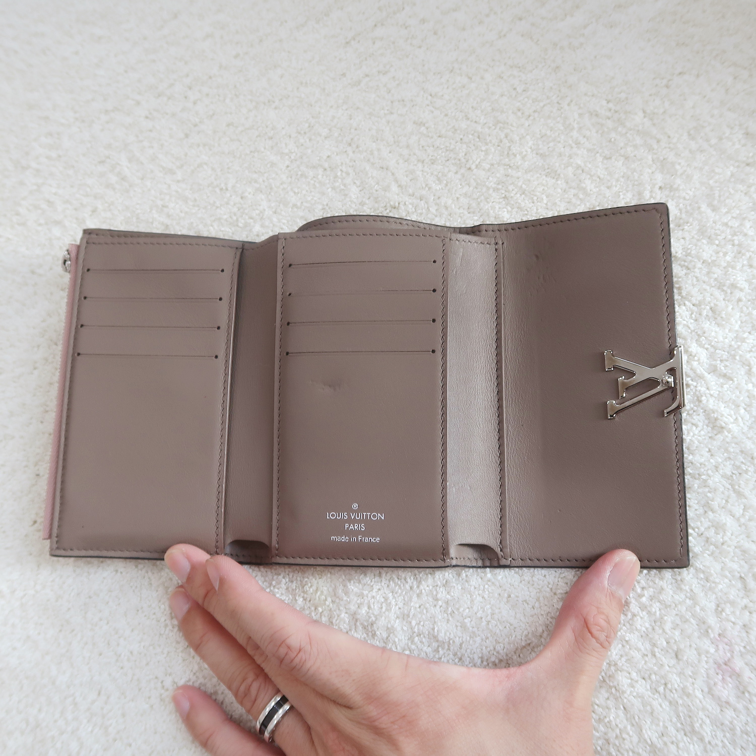 Louis Vuitton Mulan Pink Taurillon Capucines Mini Wallet