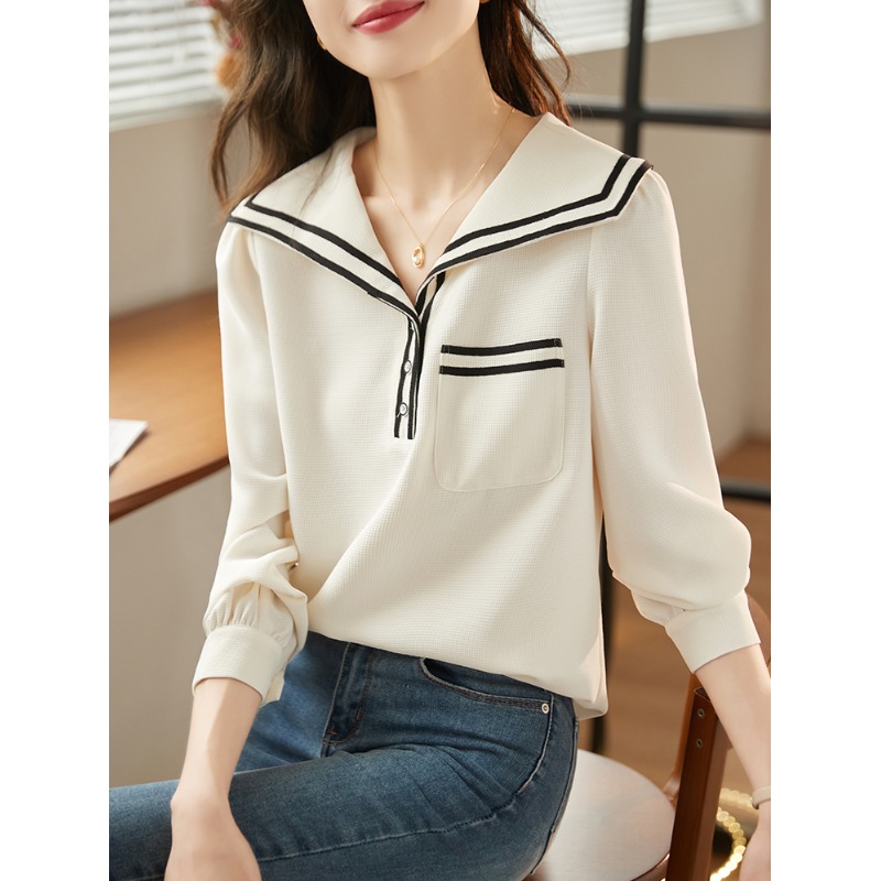 เสื้อเชิ้ตผู้หญิงแขนยาว เสื้อเชิ้ตผู้หญิงใส่ทํางาน 390 บาทต่อชิ้น ฟรีค่าจัดส่ง