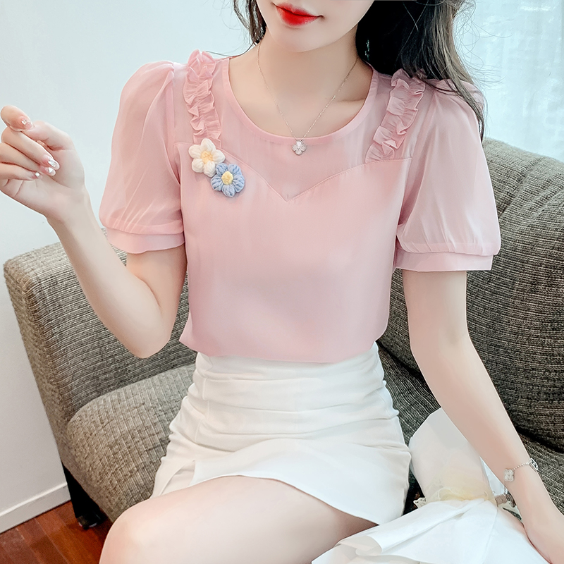 เสื้อผ้าวัยรุ่นเกาหลี เสื้อยืดวัยรุ่นผู้หญิง มีขนาด S M L XL