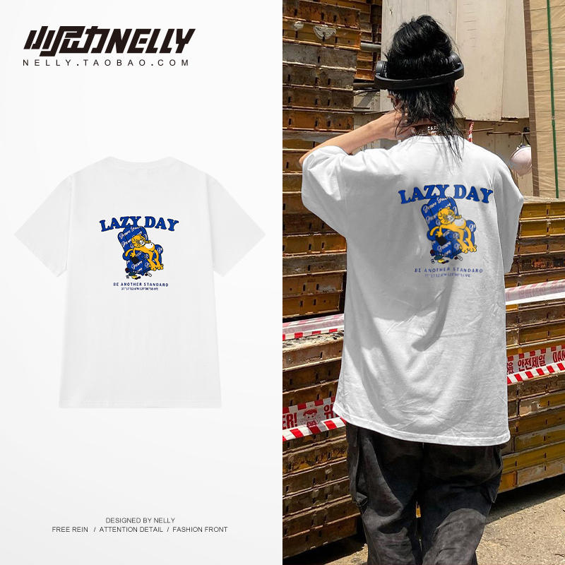 เสื้อยืดคอกลม ผู้ชาย เสื้อยืดผู้ชายเกาหลี เสื้อยืดเกาหลี แบรนด์ NELLY