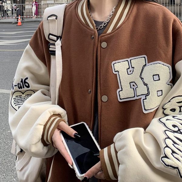 เสื้อแจ็คเก็ตเบสบอล เสื้อคลุม เสื้อแขนยาวสไตล์เกาหลี