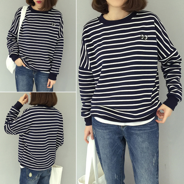 เสื้อแฟชั่นแขนยาว สีกรมขาว ผ้ายืดทิ้งตัว พร้อมส่ง กรมขาว