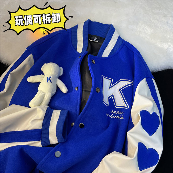 เสื้อแจ็คเก็ตเบสบอล เสื้อคลุม เสื้อแขนยาวสไตล์เกาหลี