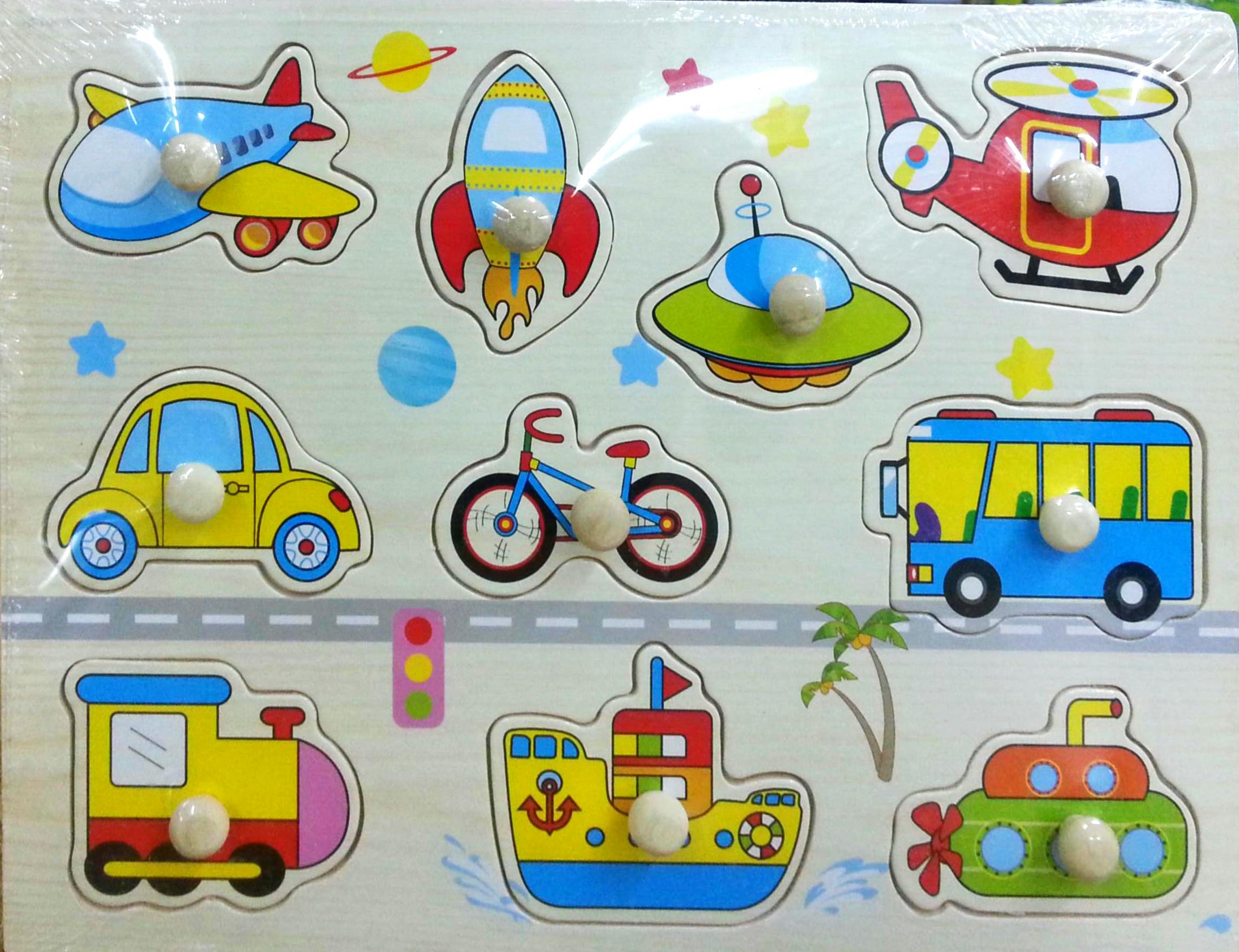 กระดานไม้เสริมความรู้ ชุดยานพาหนะ