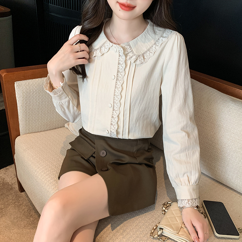 เสื้อเชิ้ตผู้หญิงใส่ทํางาน 390 บาทต่อชิ้น ฟรีค่าจัดส่ง
