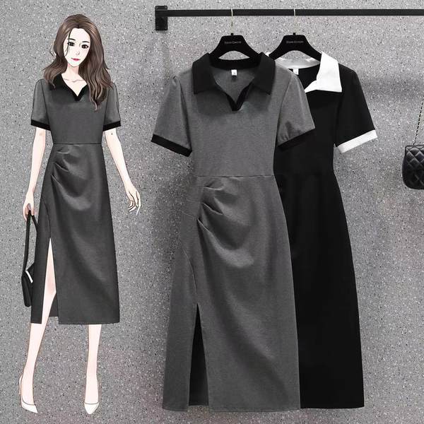 เดรสคนอ้วน เดรสสาวอวบ ชุดเดรสคนอ้วนวัยรุ่น BY PLUS SIZE Girl