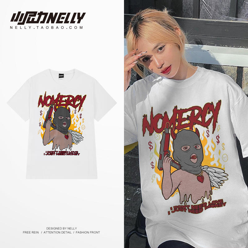 เสื้อยืดคอกลม ผู้ชาย เสื้อยืดผู้ชายเกาหลี เสื้อยืดเกาหลี แบรนด์ NELLY