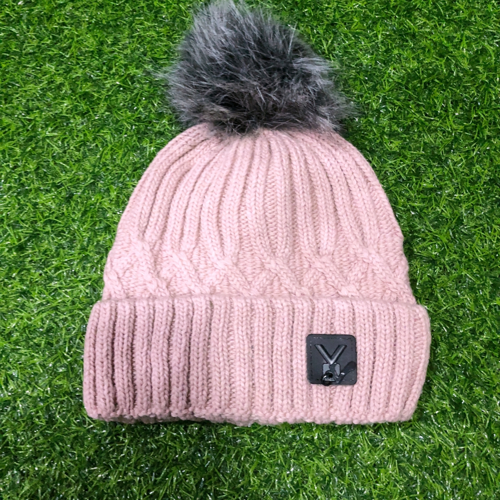 หมวกไหมพรมเนื้อนุ่ม Logo ช่วงปีกหมวก ด้านในบุขนอุ่น พร้อมส่ง