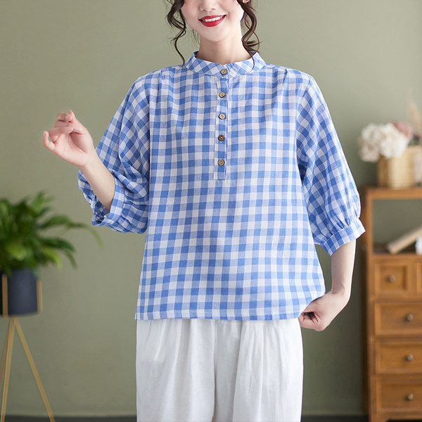 เสื้อลินิน แบบเสื้อสวยๆ เสื้อผ้าฝ้ายลินิน เสื้อเชิ้ตผ้าลินิน BY LININ
