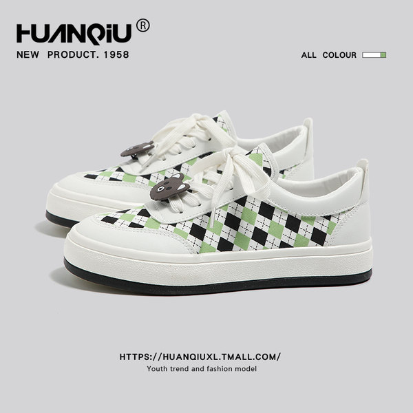 รองเท้าผ้าใบ ผู้หญิง รองเท้าแฟชั่นสำหรับผู้หญิง รองเท้าแฟชั่น รองเท้าผู้หญิง แบรนด์ HUANQIU SINCE 1958