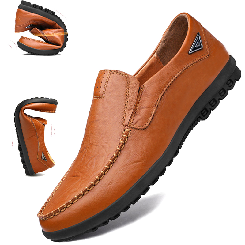 รองเท้าโลฟเฟอร์ชาย รองเท้าผู้ชาย รองเท้าแฟชั่นชาย รองเท้าหนังผู้ชาย Men Loafer Slip-On Shoes