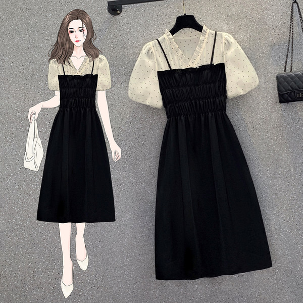 เดรสคนอ้วน เดรสสาวอวบ ชุดเดรสคนอ้วนวัยรุ่น BY PLUS SIZE Girl