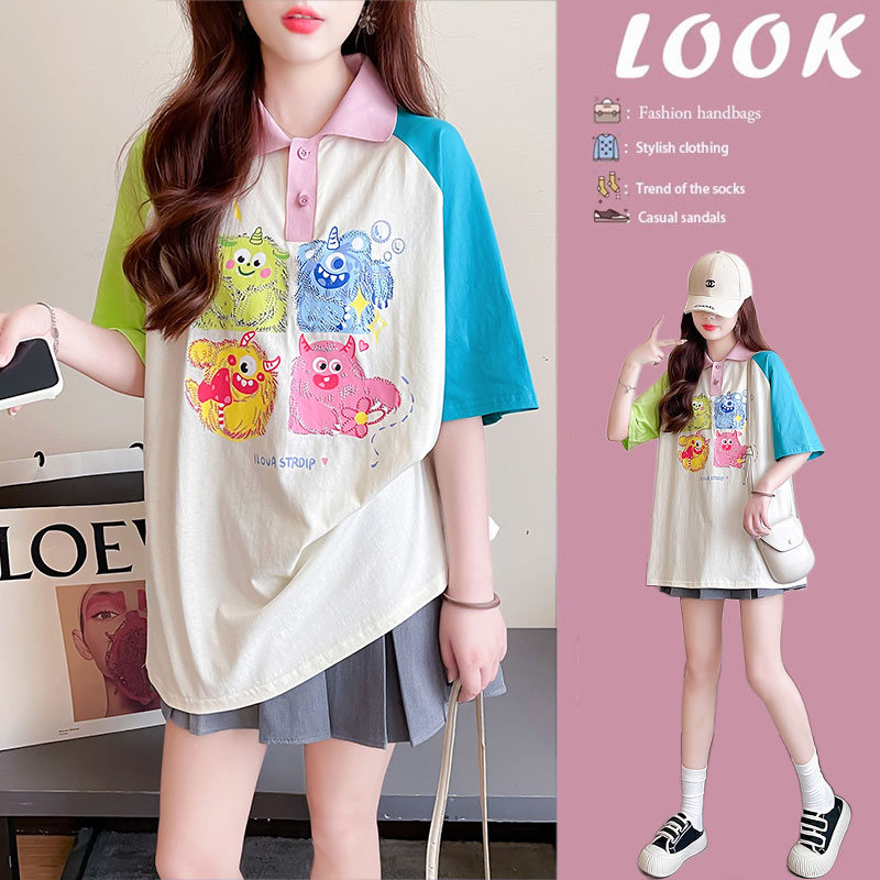 เสื้อยืดคนอ้วนแบบโอเวอร์ไซส์แบบ ulzzang fashion สนใจทักแชท