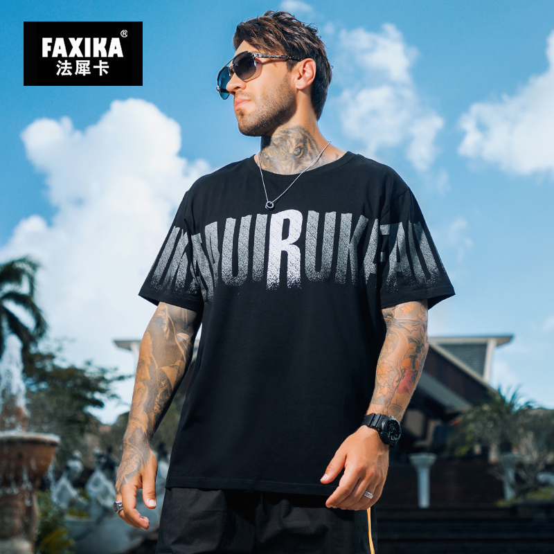 เสื้อยืดผู้ชายอ้วน S-5XL(อกเสื้อ39-51นิ้ว)