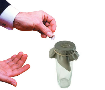 T-33 Coin and Glass by LUBOR FIEDLER