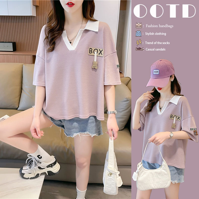 เสื้อยืดคนอ้วนแบบโอเวอร์ไซส์แบบ ulzzang fashion สนใจทักแชท