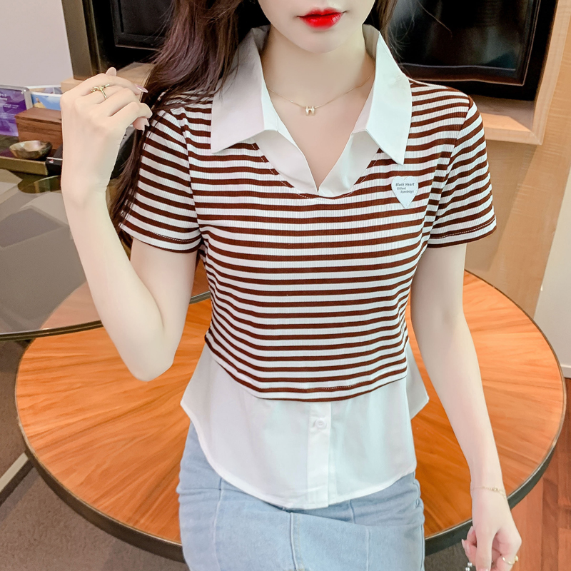 เสื้อผ้าวัยรุ่นเกาหลี เสื้อยืดวัยรุ่นผู้หญิง มีขนาด S M L XL