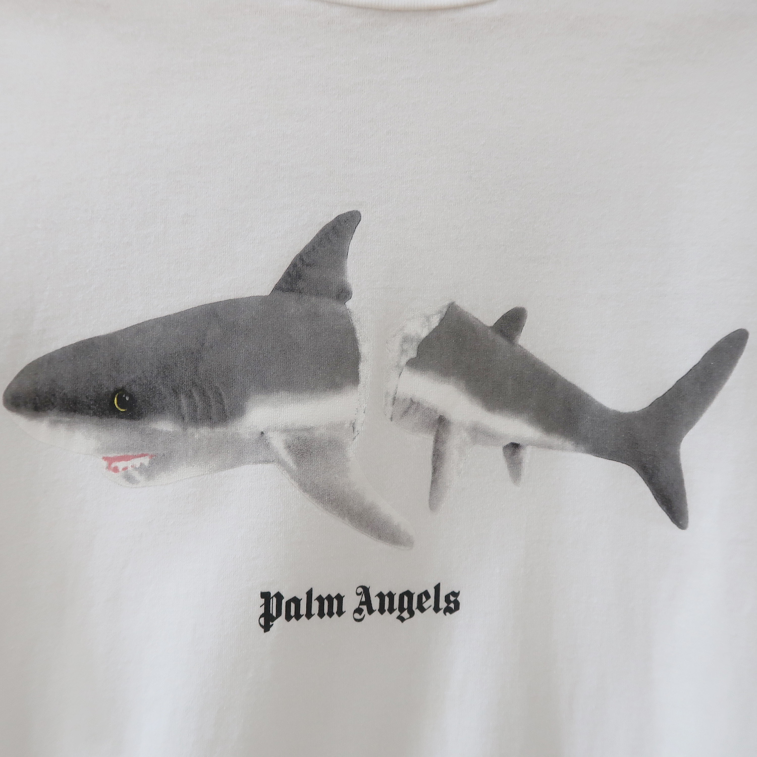 Palm Angels White Shark T-Shirt