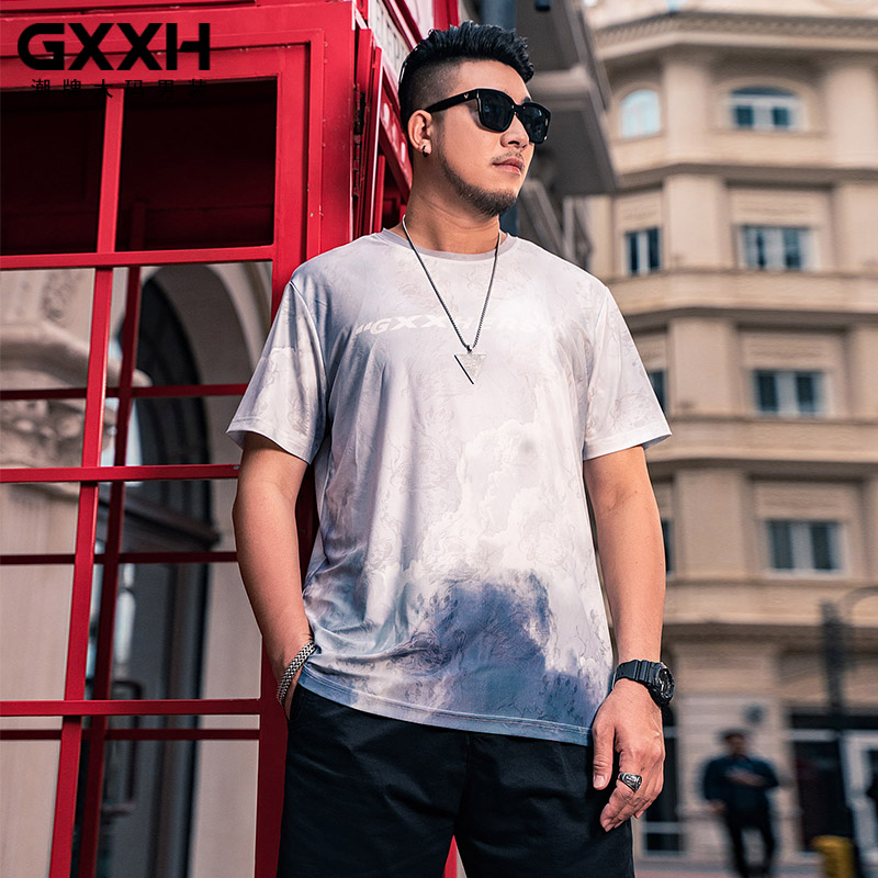 เสื้อยืดผู้ชายอ้วน S-5XL(อกเสื้อ39-51นิ้ว)