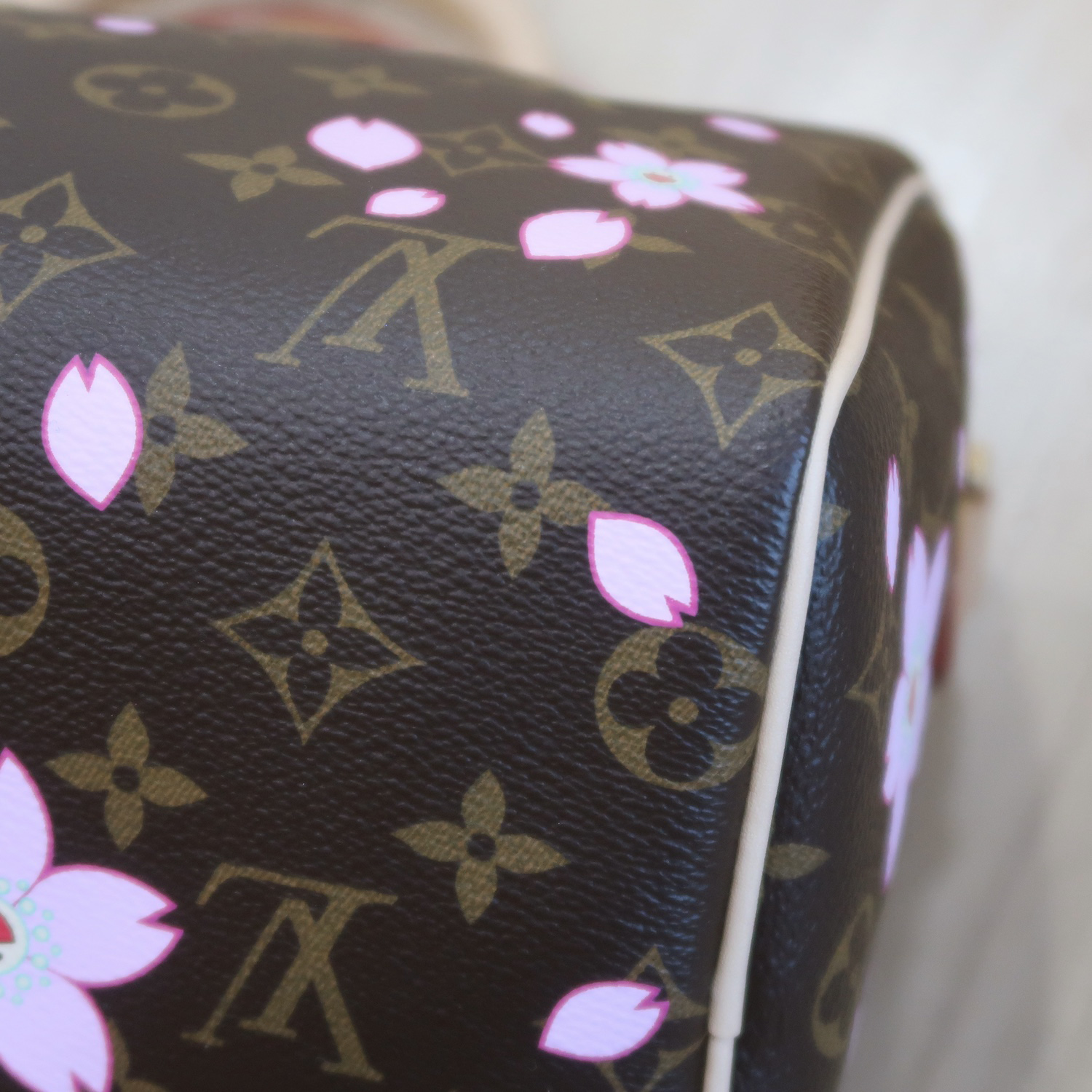 LV X Murakami Monogram Cherry Blossom Speedy 25 Bandouliere (พารากอน 2 เดือน)