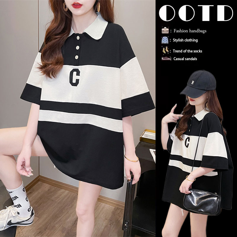 เสื้อยืดคนอ้วนแบบโอเวอร์ไซส์แบบ ulzzang fashion สนใจทักแชท
