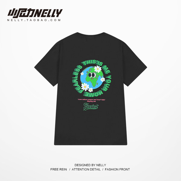 เสื้อยืดคอกลม ผู้ชาย เสื้อยืดผู้ชายเกาหลี เสื้อยืดเกาหลี แบรนด์ NELLY
