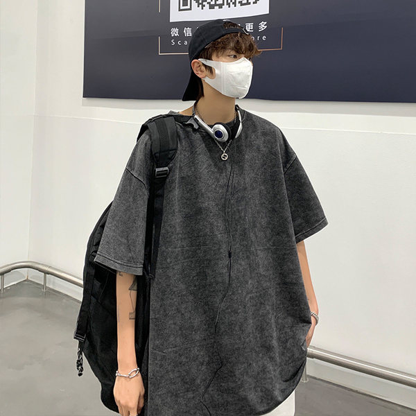 เสื้อยืดผู้ชายอ้วน S-5XL(อกเสื้อ39-51นิ้ว)