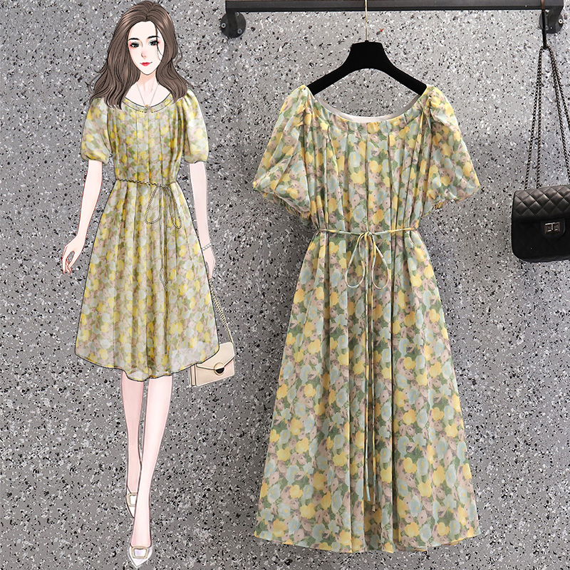 เดรสแขนสั้น มีไซส์ L-4XLอก 38-47 นิ้ว ใส่ได้ทั้งสาวหุ่นดีน่ารักจนถึงสาวอวบพลัสไซส์