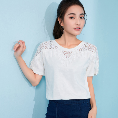 Alustine-เสื้อยืดผ้าฝ้าย