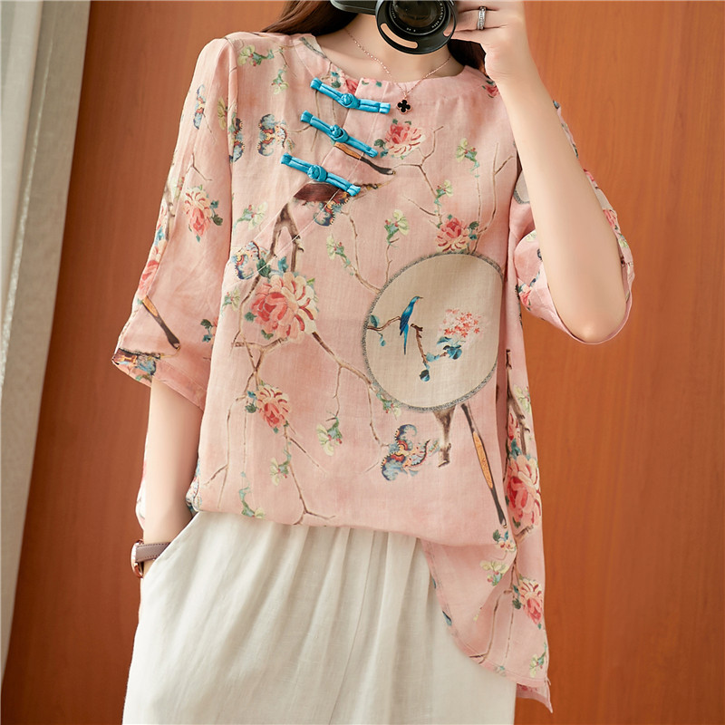 เสื้อลินิน เสื้อผ้าฝ้ายลินิน เสื้อเชิ้ตผ้าลินิน BY Zimo