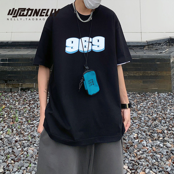 เสื้อยืดคอกลม ผู้ชาย เสื้อยืดผู้ชายเกาหลี เสื้อยืดเกาหลี แบรนด์ NELLY
