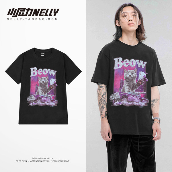 เสื้อยืดคอกลม ผู้ชาย เสื้อยืดผู้ชายเกาหลี เสื้อยืดเกาหลี แบรนด์ NELLY