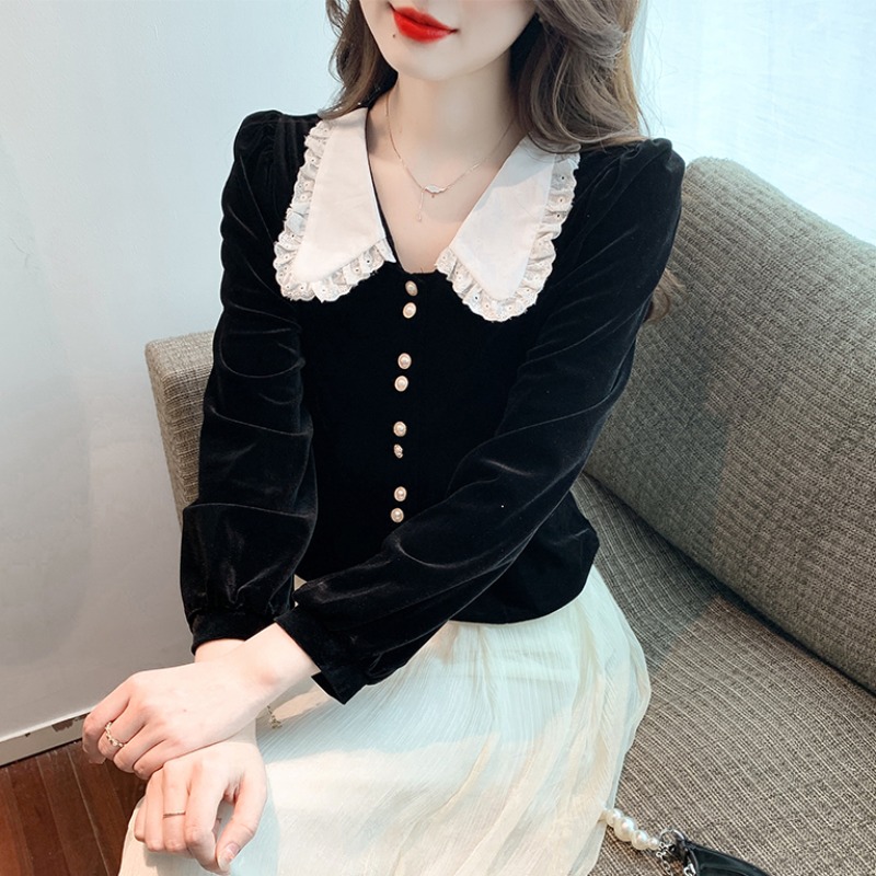 เสื้อเชิ้ตผู้หญิงแขนยาว เสื้อเชิ้ตผู้หญิงใส่ทํางาน 390 บาทต่อชิ้น ฟรีค่าจัดส่ง