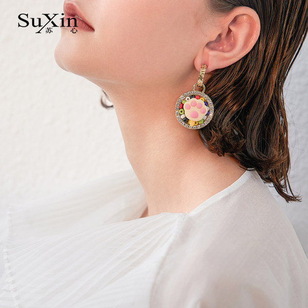 ตุ้มหู ต่างหู ต่างหูผู้หญิง By SuXin