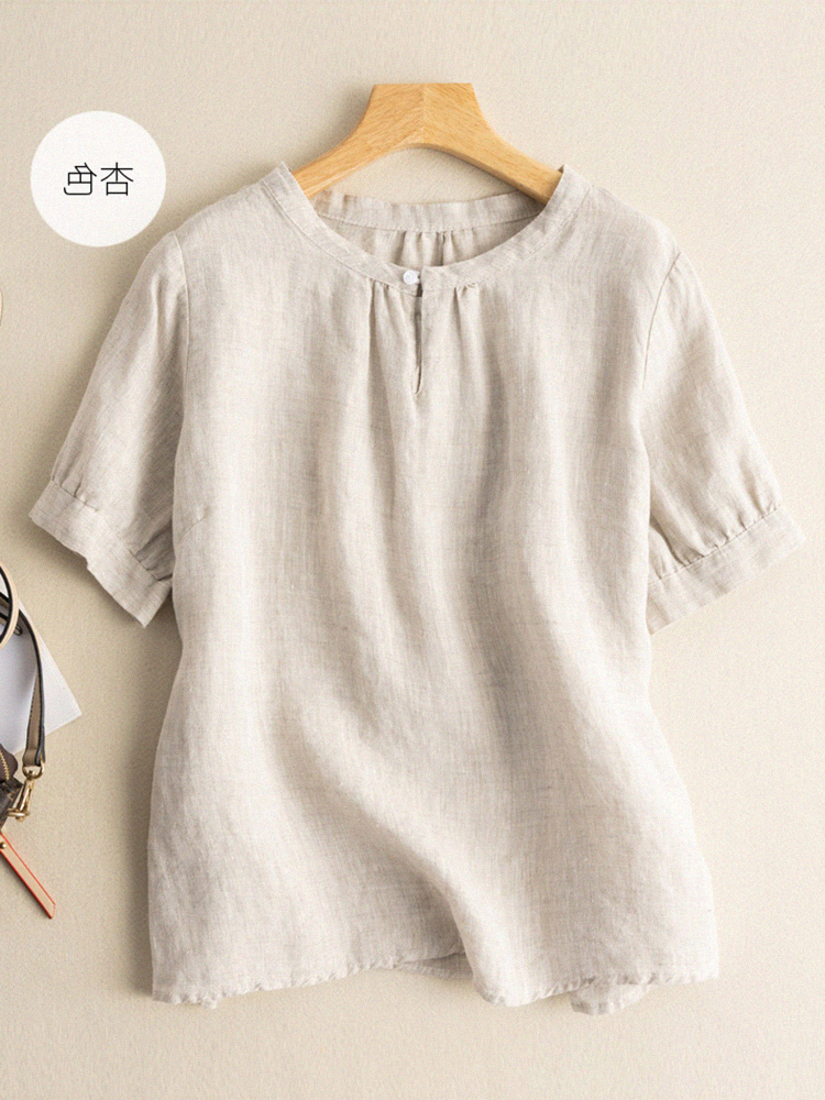 เสื้อลินิน เสื้อผ้าฝ้ายลินิน เสื้อเชิ้ตผ้าลินิน S M l XL จากแบรนด์ ZIMO