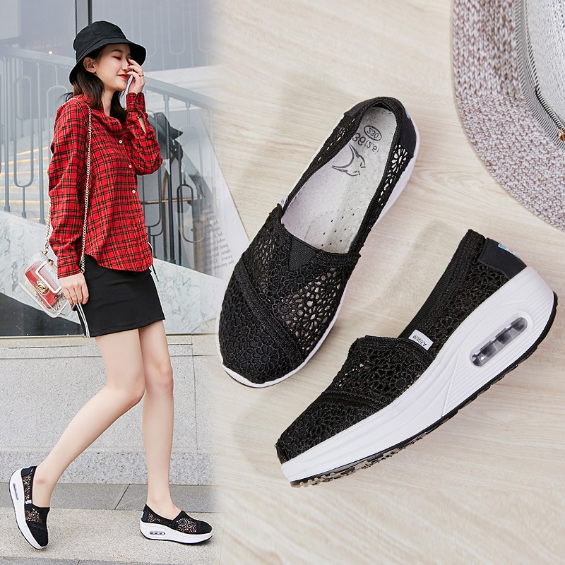 รองเท้าผ้าใบ รองเท้าลำลอง รองเท้าผ้าใบลำลอง รองเท้าแฟชั่นแบบสวม Slipper Shop