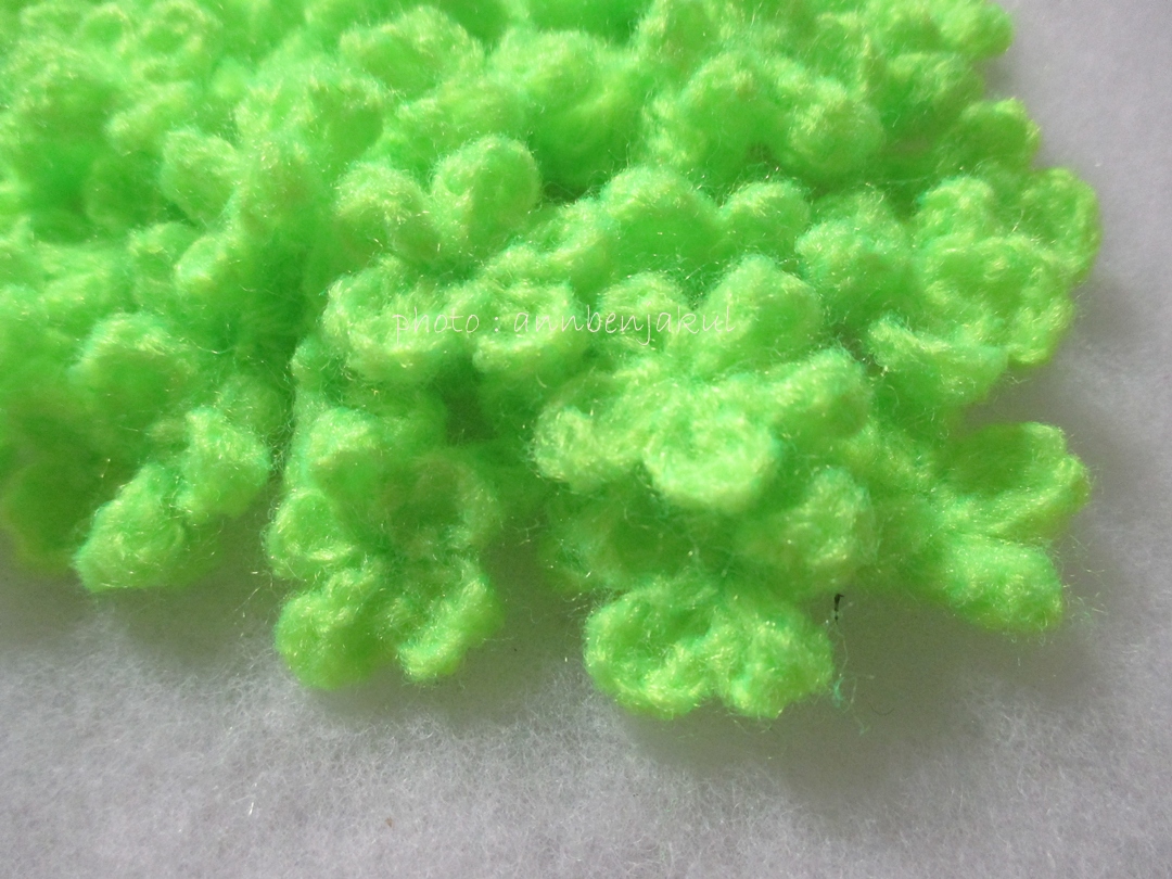 ดอกไม้จิ๋วสีเขียว