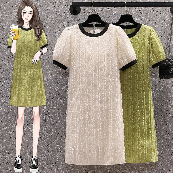 เดรสคนอ้วน เดรสสาวอวบ ชุดเดรสคนอ้วนวัยรุ่น BY PLUS SIZE Girl