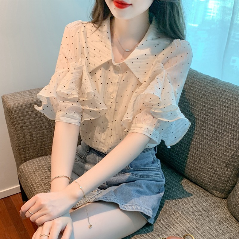 เสื้อเชิ้ตผู้หญิงแขนยาว เสื้อเชิ้ตผู้หญิงใส่ทํางาน 390 บาทต่อชิ้น ฟรีค่าจัดส่ง