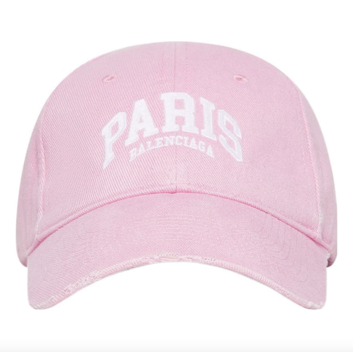Balenciaga Pink Paris Logo Destroy Cap