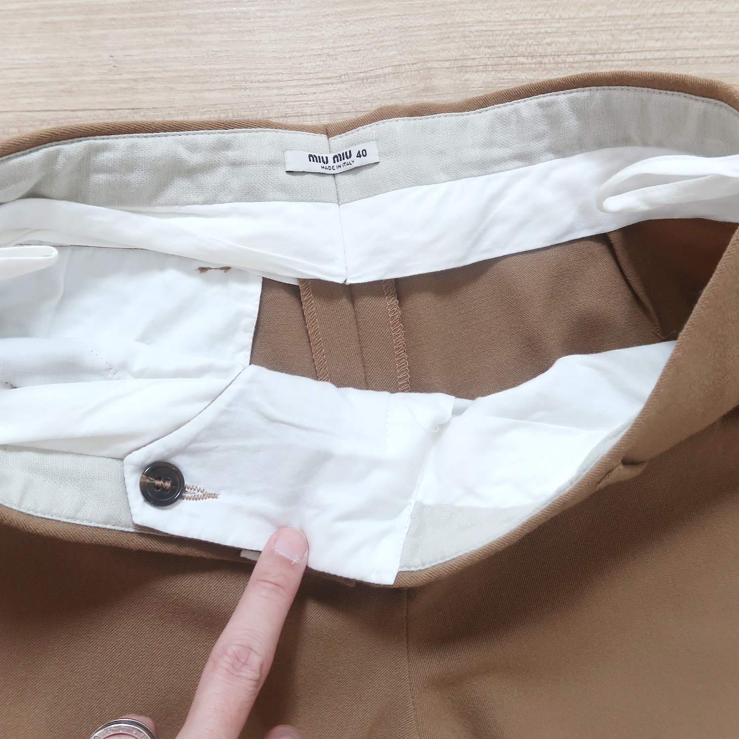 Miu Miu Lana Wool Pants Size 40