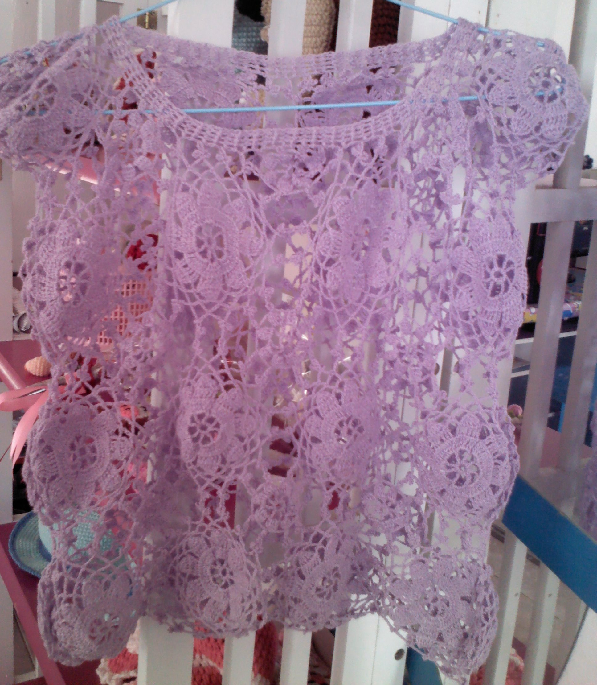 เสื้อถักม่วง