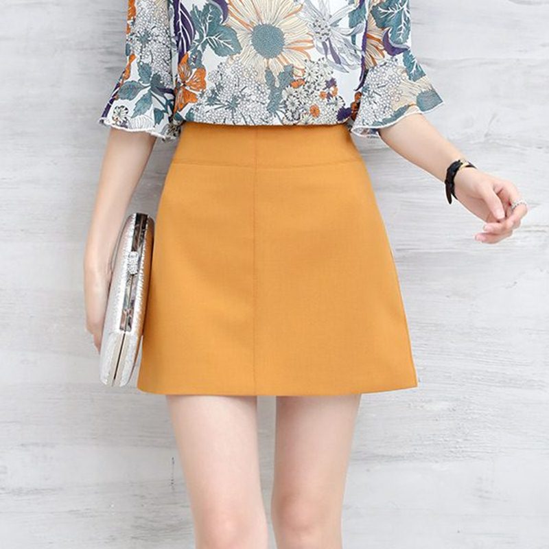 Skirt347 กระโปรงทรงเอซิปหลังสีพื้น ผ้าไมโครเนื้อดีนุ่มมีน้ำหนักใส่สบาย งานน่ารักผ้าดีทรงสวยแมทช์ง่าย **เหลือสีเขียวมิ้นท์สีเดียวค่ะ