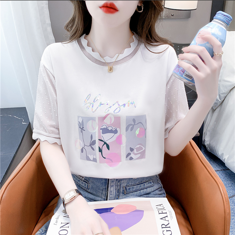 เสื้อผ้าวัยรุ่นเกาหลี เสื้อยืดวัยรุ่นผู้หญิง มีขนาด S M L XL